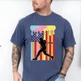 Retro Baseball Drip Boys Ice Cream Patriotic American Flag Men's Comfort Colors T-Shirt Blue Jean Retro Baseball Drip Boys Ice Cream Patriotic American Flag Men's Comfort Colors T-Shirt Blue Jean