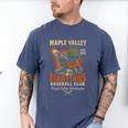 Retro Minor League Maple Valley Martians Baseball Club Men's Comfort Colors T-Shirt Blue Jean