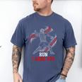 Run I Dare You Baseball Catcher Graphic Players Fans Men's Comfort Colors T-Shirt Blue Jean Run I Dare You Baseball Catcher Graphic Players Fans Men's Comfort Colors T-Shirt Blue Jean