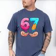 Six Seven 6-7 Baseball Ice Cream Drip 67 Meme Hands Men's Comfort Colors T-Shirt Blue Jean Six Seven 6-7 Baseball Ice Cream Drip 67 Meme Hands Men's Comfort Colors T-Shirt Blue Jean