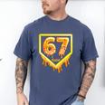 Six Seven 67 Meme Gen Alpha Slang Baseball 101 Men's Comfort Colors T-Shirt Blue Jean Six Seven 67 Meme Gen Alpha Slang Baseball 101 Men's Comfort Colors T-Shirt Blue Jean