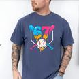 Six Seven Baseball Ice Cream Drip Cool 67 Gen Alpha Slang Men's Comfort Colors T-Shirt Blue Jean Six Seven Baseball Ice Cream Drip Cool 67 Gen Alpha Slang Men's Comfort Colors T-Shirt Blue Jean