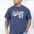 Six Seven Baseball Style Number 67 Sports Slang Meme Kids Men's Comfort Colors T-Shirt Blue Jean Six Seven Baseball Style Number 67 Sports Slang Meme Kids Men's Comfort Colors T-Shirt Blue Jean