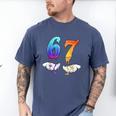 Six Seven Ice Cream Drip Cool Meme 67 Number Baseball Men's Comfort Colors T-Shirt Blue Jean Six Seven Ice Cream Drip Cool Meme 67 Number Baseball Men's Comfort Colors T-Shirt Blue Jean