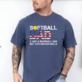 Softball Dad Like Baseball Dad But Bigger Balls Joke Premium Tri-Blend Men's Comfort Colors T-Shirt Blue Jean Softball Dad Like Baseball Dad But Bigger Balls Joke Premium Tri-Blend Men's Comfort Colors T-Shirt Blue Jean