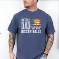 Softball Dad Like A Baseball Dad Retro US Flag Father's Day Men's Comfort Colors T-Shirt Blue Jean Softball Dad Like A Baseball Dad Retro US Flag Father's Day Men's Comfort Colors T-Shirt Blue Jean