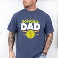 Softball Dad Just Like A Baseball Dad Player Men's Comfort Colors T-Shirt Blue Jean Softball Dad Just Like A Baseball Dad Player Men's Comfort Colors T-Shirt Blue Jean