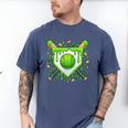 St Patrick Day Baseball Drip Ice Cream Boys Men Men's Comfort Colors T-Shirt Blue Jean