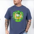 St Patrick Day Baseball Drip Ice Cream Baseball Home Plate Men's Comfort Colors T-Shirt Blue Jean St Patrick Day Baseball Drip Ice Cream Baseball Home Plate Men's Comfort Colors T-Shirt Blue Jean