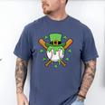 St Patricks Day Baseball Drip Ice Cream Baseball Home Plate Men's Comfort Colors T-Shirt Blue Jean St Patricks Day Baseball Drip Ice Cream Baseball Home Plate Men's Comfort Colors T-Shirt Blue Jean