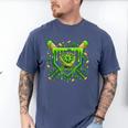 St Patricks Day Baseball Ice Cream Shamrock Baseball Player Men's Comfort Colors T-Shirt Blue Jean St Patricks Day Baseball Ice Cream Shamrock Baseball Player Men's Comfort Colors T-Shirt Blue Jean