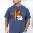 St Patricks Day Shamrock Basketball Baseball Men Boys Kids Men's Comfort Colors T-Shirt Blue Jean