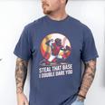 Steal That Base I Double Dare You Baseball Catcher Men's Comfort Colors T-Shirt Blue Jean Steal That Base I Double Dare You Baseball Catcher Men's Comfort Colors T-Shirt Blue Jean
