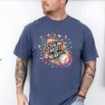 Stealing Bases And Hearts Baseball Puns Sports Men's Comfort Colors T-Shirt Blue Jean