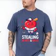 Stealing Hearts And Bases Baseball Player Valentine's Day Men's Comfort Colors T-Shirt Blue Jean Stealing Hearts And Bases Baseball Player Valentine's Day Men's Comfort Colors T-Shirt Blue Jean