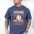 Stealing Hearts Like I Steal Bases Baseball Valentine Retro Men's Comfort Colors T-Shirt Blue Jean Stealing Hearts Like I Steal Bases Baseball Valentine Retro Men's Comfort Colors T-Shirt Blue Jean