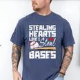 Stealing Hearts Like I Steal Bases Baseball Valentines Men's Comfort Colors T-Shirt Blue Jean Stealing Hearts Like I Steal Bases Baseball Valentines Men's Comfort Colors T-Shirt Blue Jean