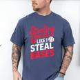 Stealing Hearts Like I Steal Bases Cute Baseball Valentine Men's Comfort Colors T-Shirt Blue Jean Stealing Hearts Like I Steal Bases Cute Baseball Valentine Men's Comfort Colors T-Shirt Blue Jean