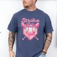 Strike Out Breast Cancer Baseball Drip For Boys Youth Men's Comfort Colors T-Shirt Blue Jean Strike Out Breast Cancer Baseball Drip For Boys Youth Men's Comfort Colors T-Shirt Blue Jean