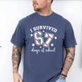 I Survived 67 Days Of School Baseball Six Seven Teacher Men's Comfort Colors T-Shirt Blue Jean I Survived 67 Days Of School Baseball Six Seven Teacher Men's Comfort Colors T-Shirt Blue Jean