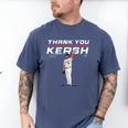 Thank You Kersh Clayton Kershaw Los Angeles Baseball MLBPA Men's Comfort Colors T-Shirt Blue Jean Thank You Kersh Clayton Kershaw Los Angeles Baseball MLBPA Men's Comfort Colors T-Shirt Blue Jean