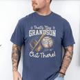 That's My Grandson Out There Jersey Number 55 Baseball Men's Comfort Colors T-Shirt Blue Jean That's My Grandson Out There Jersey Number 55 Baseball Men's Comfort Colors T-Shirt Blue Jean