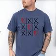 Tic Tac Toe Love Hearts Romantic Valentine Raglan Baseball Tee Men's Comfort Colors T-Shirt Blue Jean Tic Tac Toe Love Hearts Romantic Valentine Raglan Baseball Tee Men's Comfort Colors T-Shirt Blue Jean
