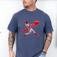 Valentine Baseball Player Drip Men's Comfort Colors T-Shirt Blue Jean