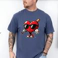 Valentines Day Baseball Heart Bat Sunglasses Men Boys Kids Men's Comfort Colors T-Shirt Blue Jean Valentines Day Baseball Heart Bat Sunglasses Men Boys Kids Men's Comfort Colors T-Shirt Blue Jean