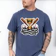 Most Valuable Papa Baseball Dad Coach Player Father's Day Men's Comfort Colors T-Shirt Blue Jean