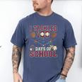 Women's 100 Days Of School Boys Kids Baseball Men's Comfort Colors T-Shirt Blue Jean