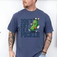 Youth Baseball Catcher Humor Don’t Get In A Pickle Men's Comfort Colors T-Shirt Blue Jean
