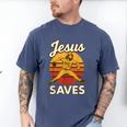 Youth Boy Baseball Jesus Saves Christian Baseball Religious Men's Comfort Colors T-Shirt Blue Jean Youth Boy Baseball Jesus Saves Christian Baseball Religious Men's Comfort Colors T-Shirt Blue Jean