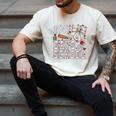 100 Days Of School Baseball 100th Day Of School Coquette Bow Men's Comfort Colors T-Shirt Ivory