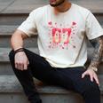 6 7 Melting Number Arrow Baseball Drip Valentine's Day Men's Comfort Colors T-Shirt Ivory