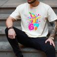 67 Baseball Dabbing Banana 6 7 Dripping Ice Cream Meme Men's Comfort Colors T-Shirt Ivory