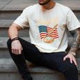 American Flag Baseball Player Bat Fan Catcher Pitcher USA Men's Comfort Colors T-Shirt Ivory American Flag Baseball Player Bat Fan Catcher Pitcher USA Men's Comfort Colors T-Shirt Ivory