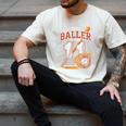 This Baller Is Now 11 Year Baseball Player 11th Birthday Boy Men's Comfort Colors T-Shirt Ivory