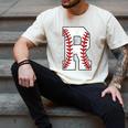Baseball Alphabet Monogram Initial Letter R Men's Comfort Colors T-Shirt Ivory Baseball Alphabet Monogram Initial Letter R Men's Comfort Colors T-Shirt Ivory