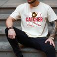 Baseball Catcher Papaw Proud Papaw Of A Baseball Catcher Men's Comfort Colors T-Shirt Ivory