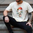 Baseball Christmas Ball Hat Snow Winter Premium Tri-Blend Men's Comfort Colors T-Shirt Ivory