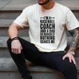 Baseball Coach And A Dad So Basically Baseball Dad Men's Comfort Colors T-Shirt Ivory Baseball Coach And A Dad So Basically Baseball Dad Men's Comfort Colors T-Shirt Ivory