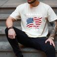 Baseball DAD American Flag Patriotic Father's Day Premium Men's Comfort Colors T-Shirt Ivory