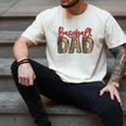 Baseball Dad Camouflage Camo Flag Military Father's Day Men's Comfort Colors T-Shirt Ivory