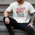 Baseball Dad And Chill Funny For Baseball Lovers Men's Comfort Colors T-Shirt Ivory Baseball Dad And Chill Funny For Baseball Lovers Men's Comfort Colors T-Shirt Ivory