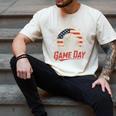 Baseball Dad Game Day USA Flag Men's Comfort Colors T-Shirt Ivory Baseball Dad Game Day USA Flag Men's Comfort Colors T-Shirt Ivory