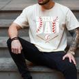 Baseball Dad Happy Fathers Day For Men Boys Kid Men's Comfort Colors T-Shirt Ivory
