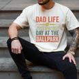 Baseball Dad Men Dad Life Just Another Day At The Ballpark Men's Comfort Colors T-Shirt Ivory