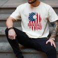Baseball Dad USA American Flag 4th Of July Men's Comfort Colors T-Shirt Ivory Baseball Dad USA American Flag 4th Of July Men's Comfort Colors T-Shirt Ivory