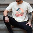 Baseball Dad USA Flag Men's Comfort Colors T-Shirt Ivory Baseball Dad USA Flag Men's Comfort Colors T-Shirt Ivory